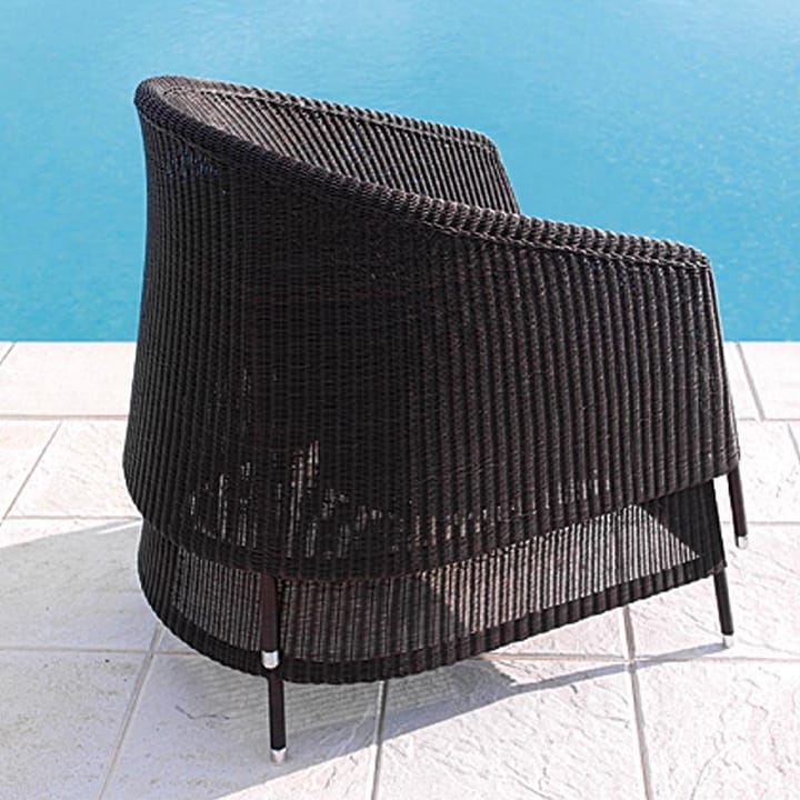 Kingston loungestol, White grey Cane-line
