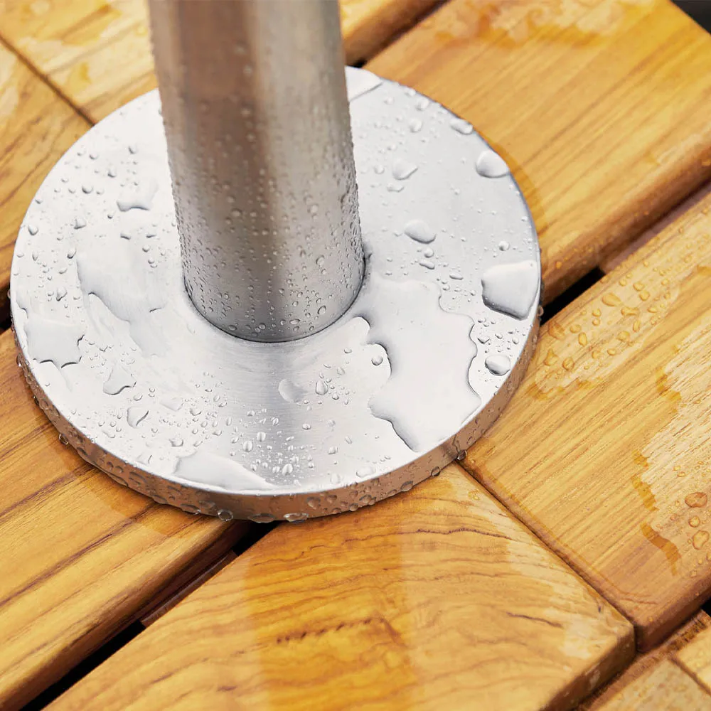 Lagoon udendørsbruser, Rustfrit stål, teak & lava grå base Cane-line