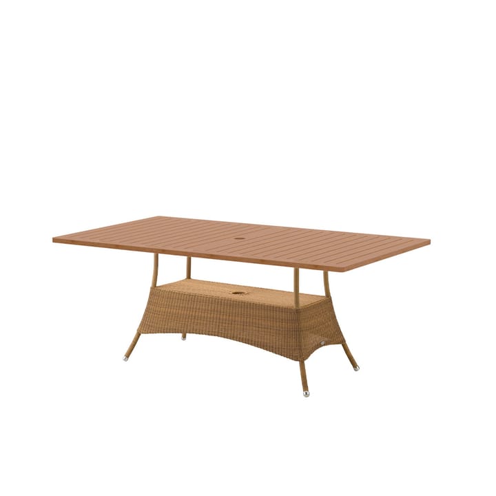 Lansing spisebord 100x180 cm, Teak-weave natur Cane-line