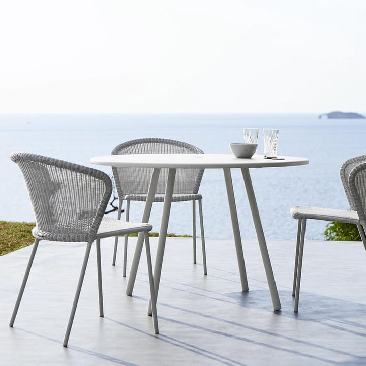 Lean stol, White grey, Cane-Line weave Cane-line