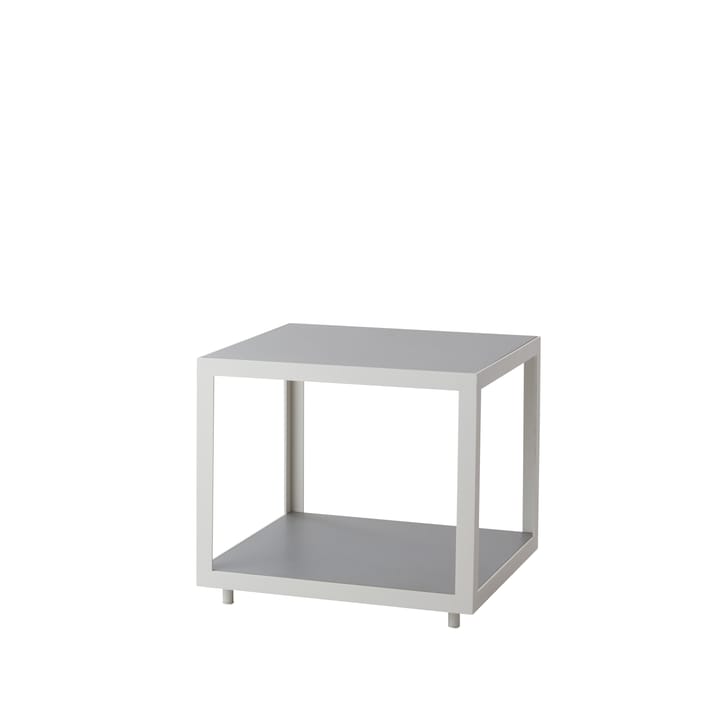 Level sidebord - Light grey, keramik, hvidt stativ - Cane-line