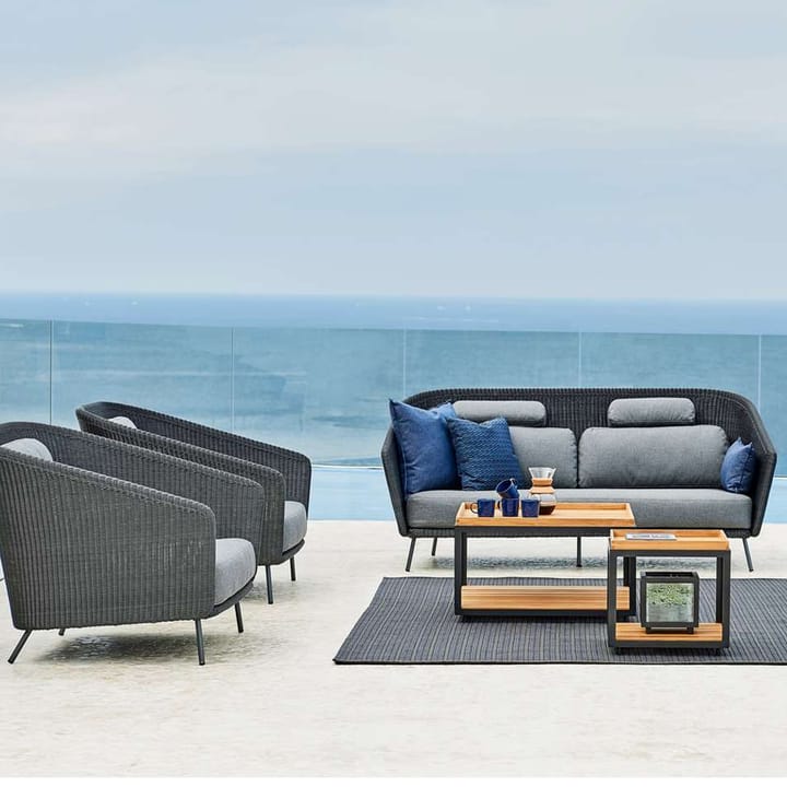 Level sidebord, Teak-lava grey stativ Cane-line