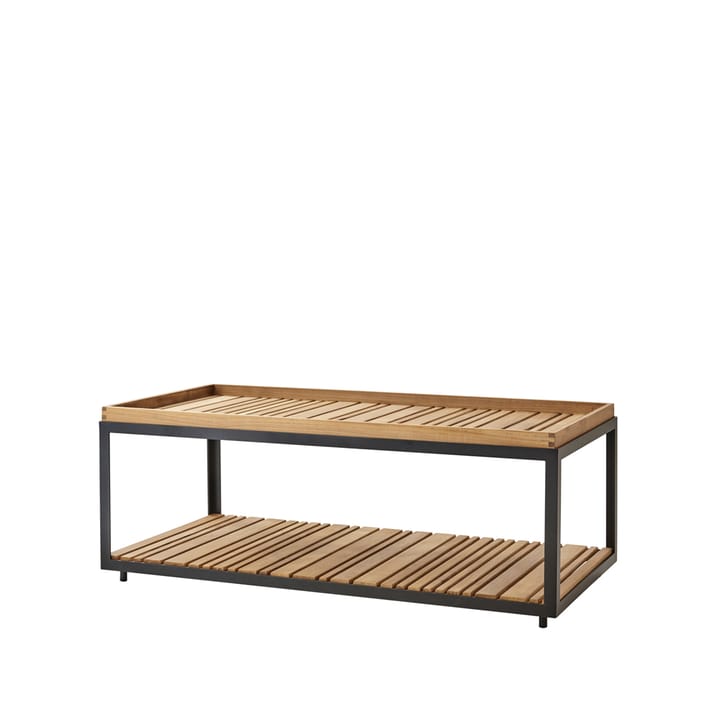 Level sofabord teak 62x122 cm - 'Lava grå' - Cane-line