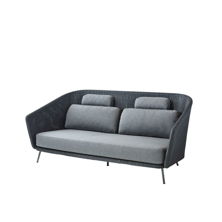 Mega 2-personers sofa - Grafiske, grå puder - Cane-line