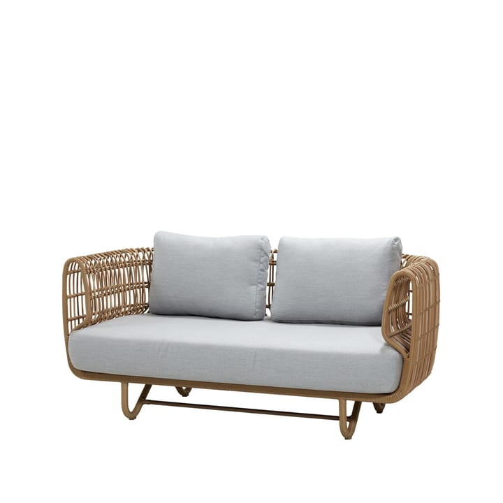 Nest sofa 2-personers - Natural, Cane-Line Natté grey - Cane-line