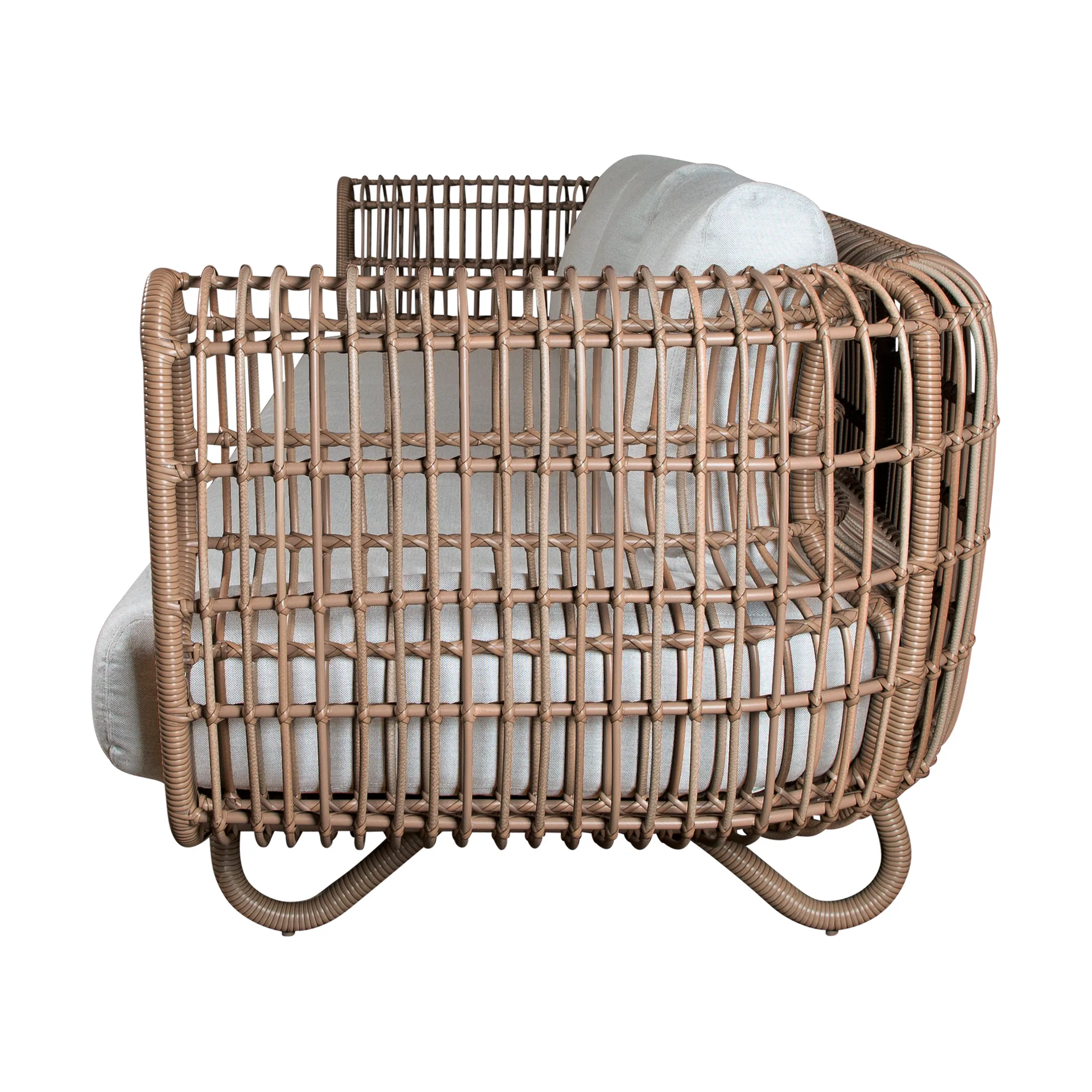 Nest sofa 3-personers weave, Natural, Cane-Line Natté light grey Cane-line