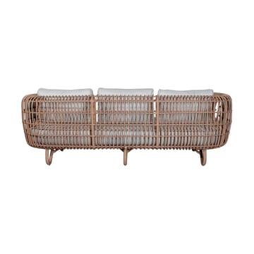 Nest sofa 3-personers weave - Natural, Cane-Line Natté light grey - Cane-line
