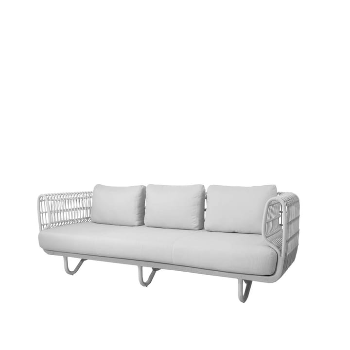 Nest sofa 3-personers weave - White, Cane-Line Natté white - Cane-line