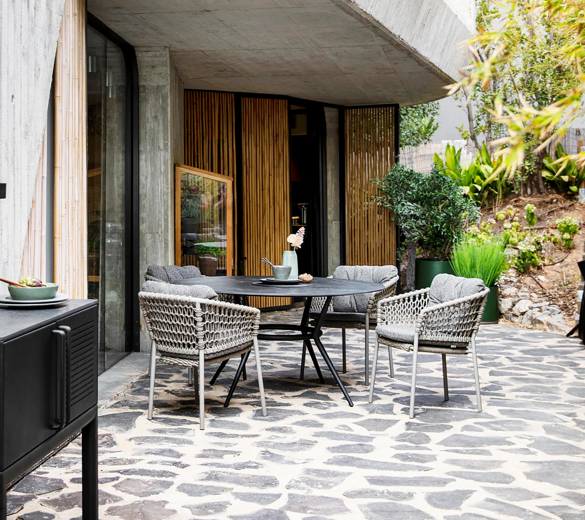 Ocean armstol soft rope, Taupe Cane-line