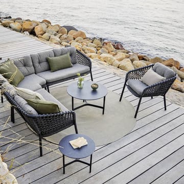 Ocean modulsofa - Dark grey, enkel - Cane-line