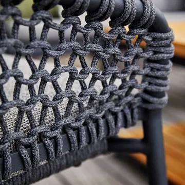 Ocean modulsofa - Dark grey, enkel - Cane-line