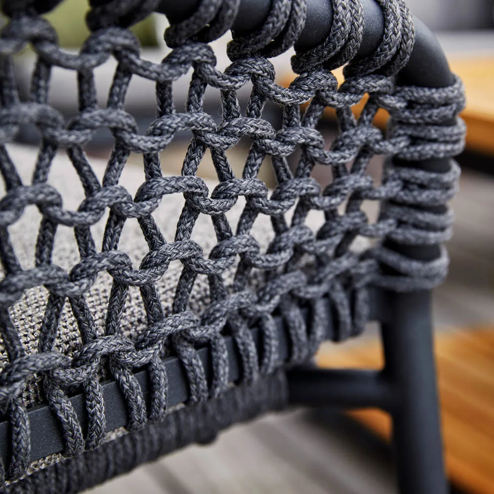 Ocean modulsofa, Dark grey, højre Cane-line