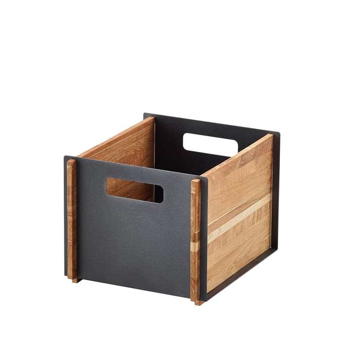 Opbevaringsboks - Lava grey, teak - Cane-line