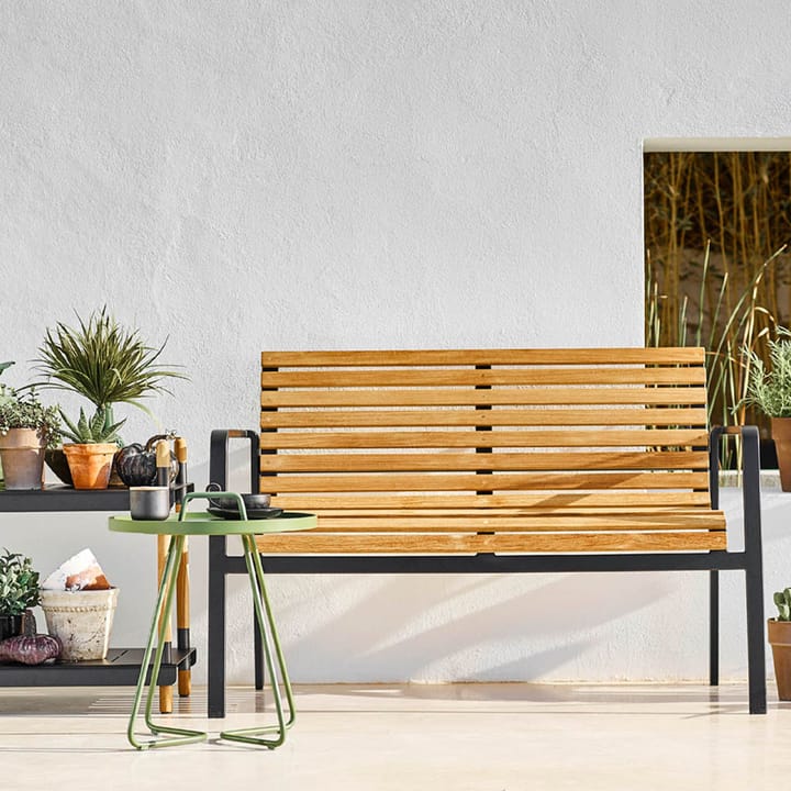 Parc bænk, Lava grey, teak Cane-line