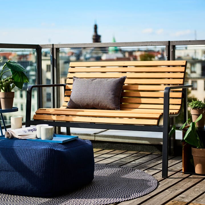Parc bænk, Lava grey, teak Cane-line