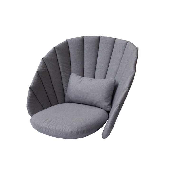 Peacock loungestol hynde - Cane-Line Natté grey - Cane-line