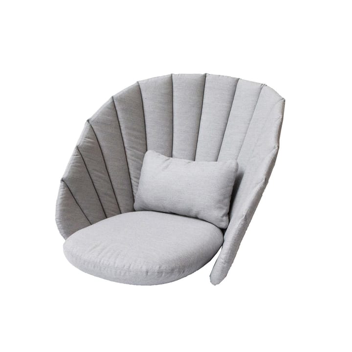 Peacock loungestol hynde - Cane-Line Natté light grey - Cane-line