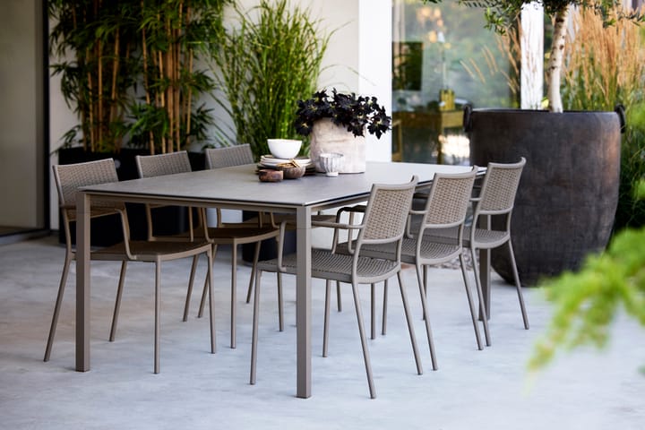 Pure bord 200x100 cm Concrete grey-taupe Cane-line