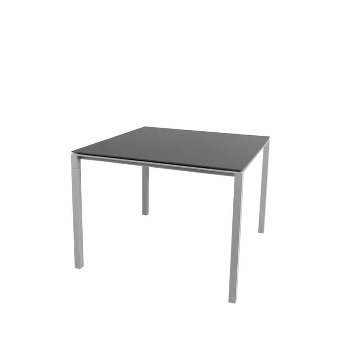 Pure spisebord - Nero-lysegrå 100x100 cm - Cane-line