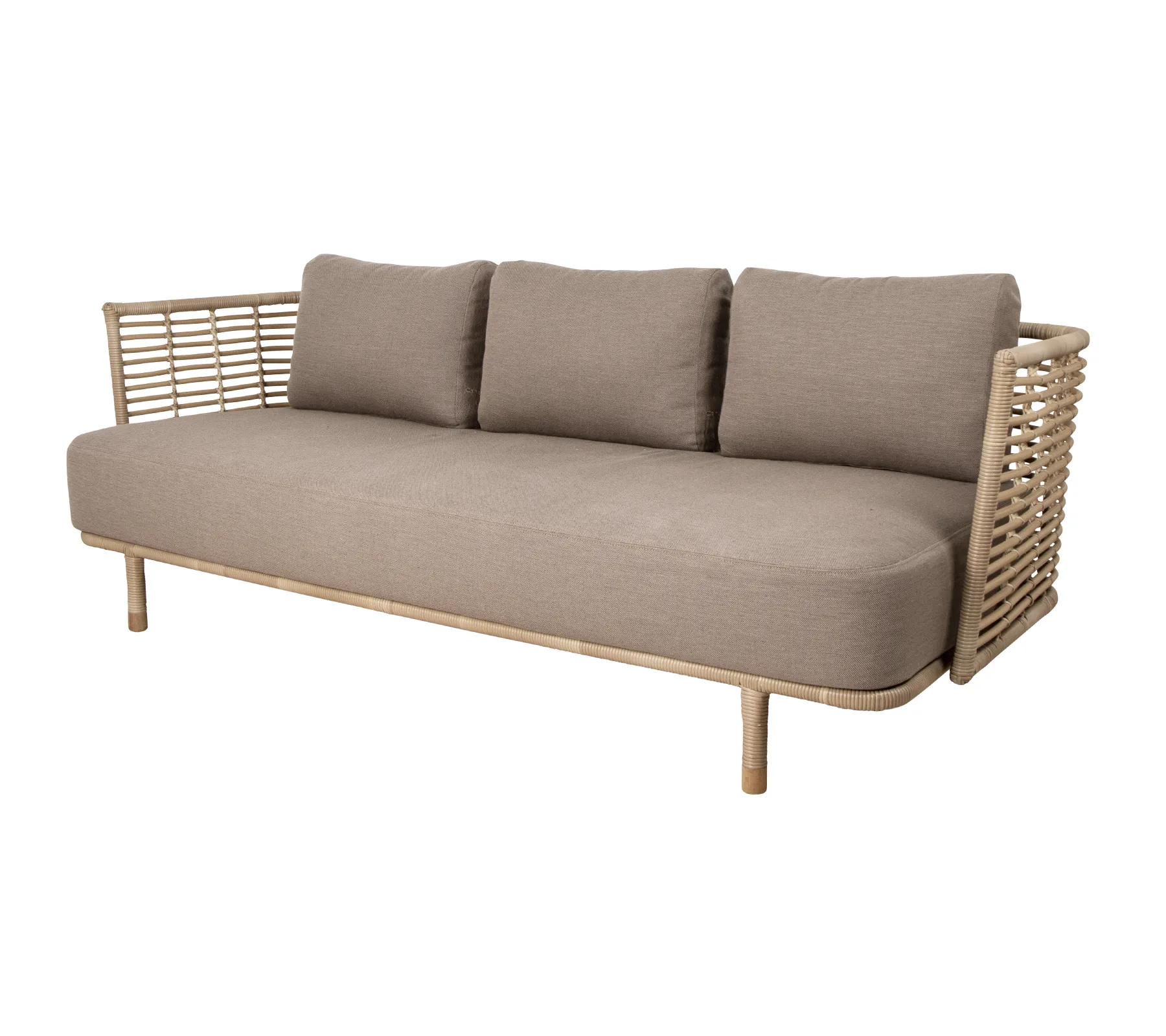 Sense sofa 3-sæder weave, AirTouch taupe Cane-line