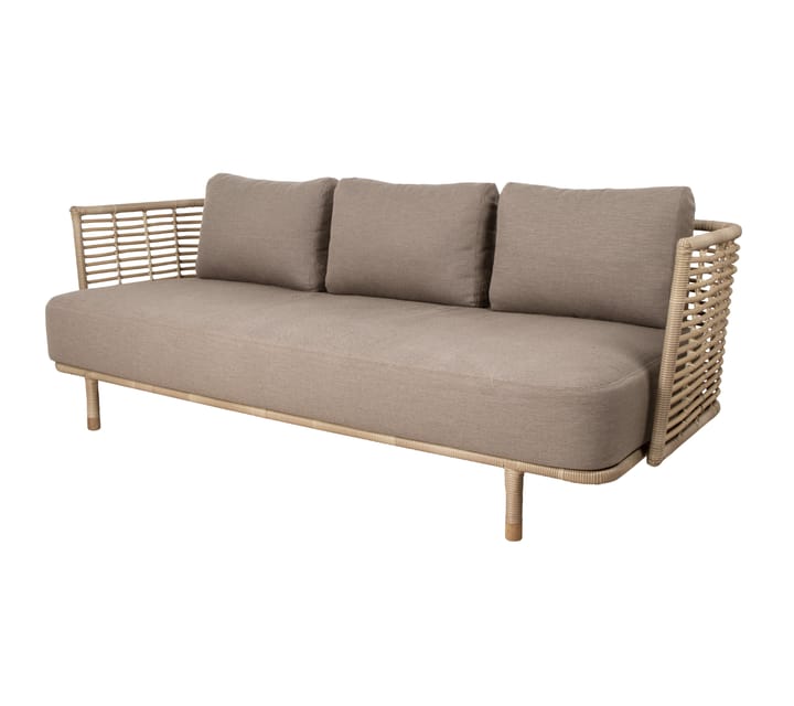 Sense sofa 3-sæder weave - AirTouch taupe - Cane-line