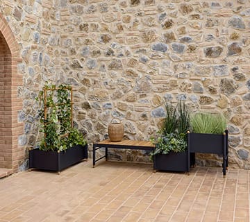 Sticks blomsterkasse 57x103 cm - Lava grey - Cane-line