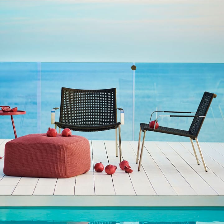 Straw loungestol, Anthracite Cane-line