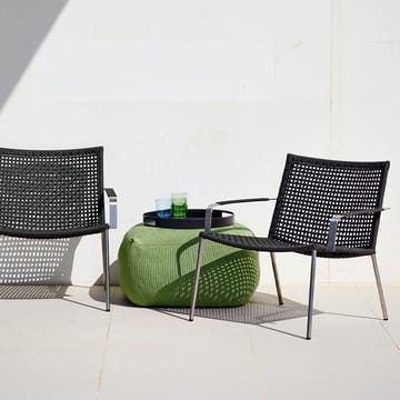 Straw loungestol - Anthracite - Cane-line