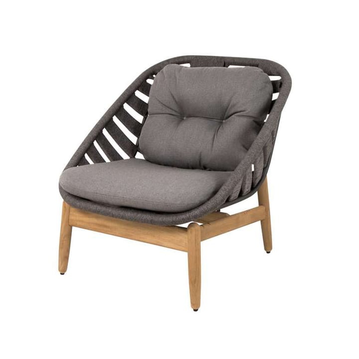 Strington loungestol - Cane-Line Airtouch dark grey-teak - Cane-line