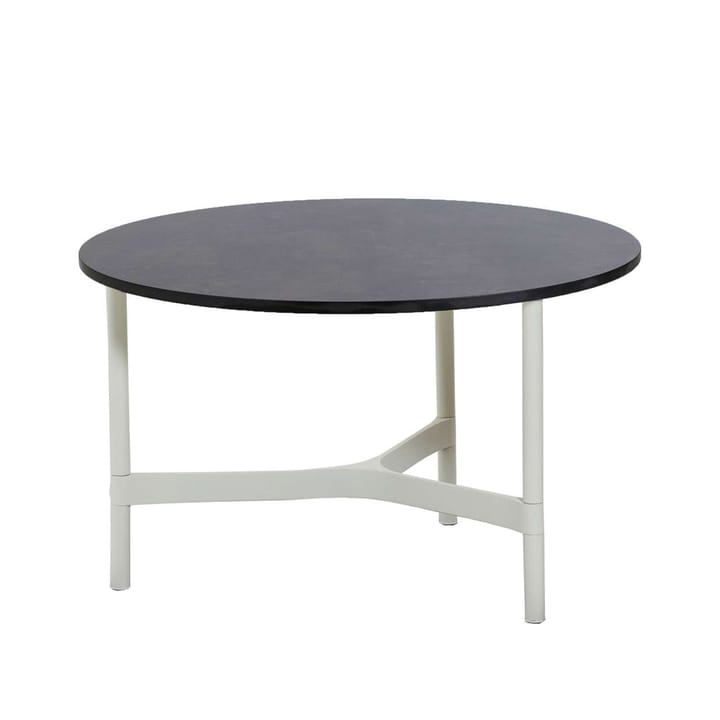 Twist sofabord medium Ø70 cm - Dark grey-white - Cane-line