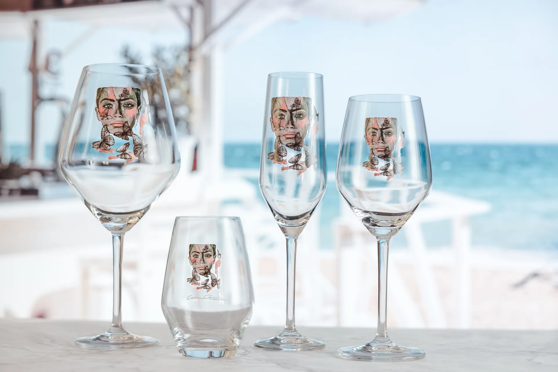 Butterfly Queen rødvinsglas, 75 cl Carolina Gynning