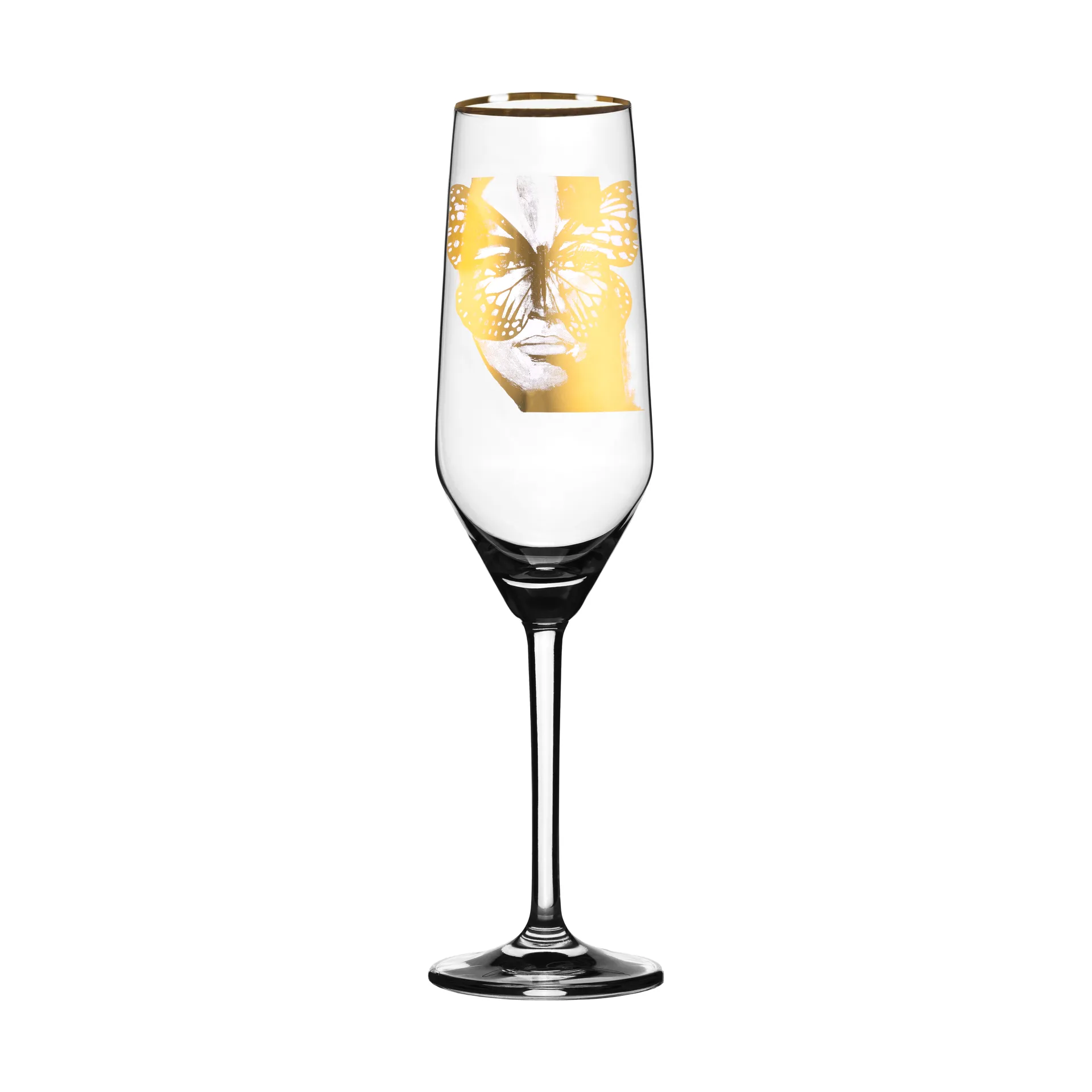 Golden Butterfly champagneglas 30 cl, Gold Carolina Gynning