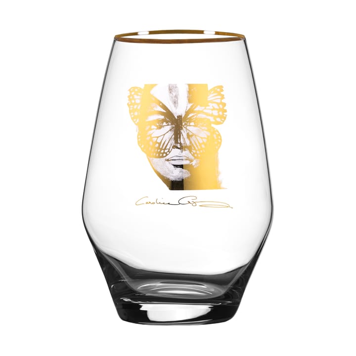 Golden Butterfly drikkeglas 35 cl - Gold - Carolina Gynning