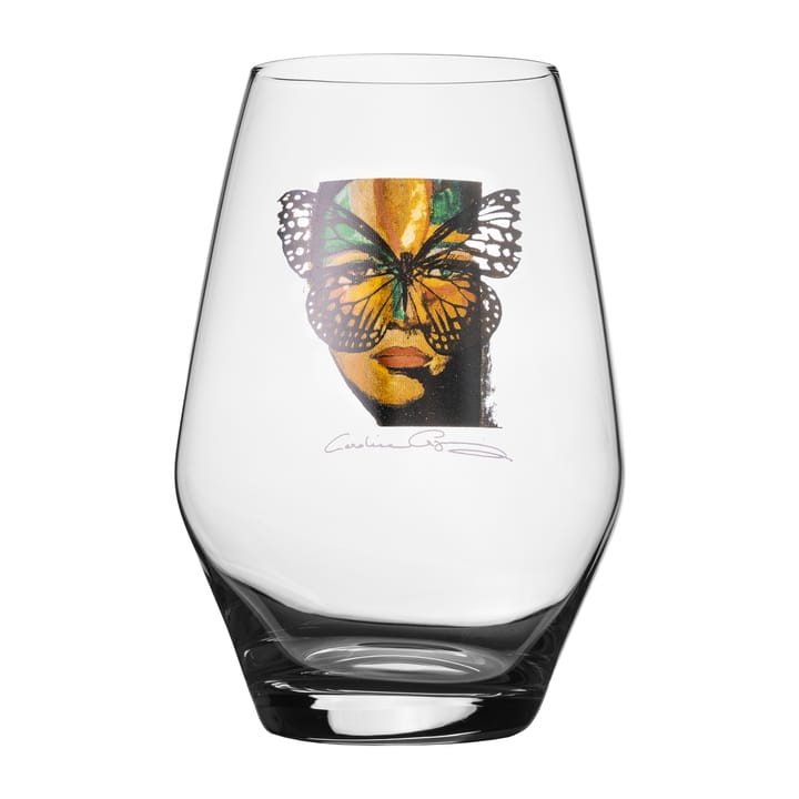 Golden Butterfly tumblerglas 35 cl - Clear - Carolina Gynning