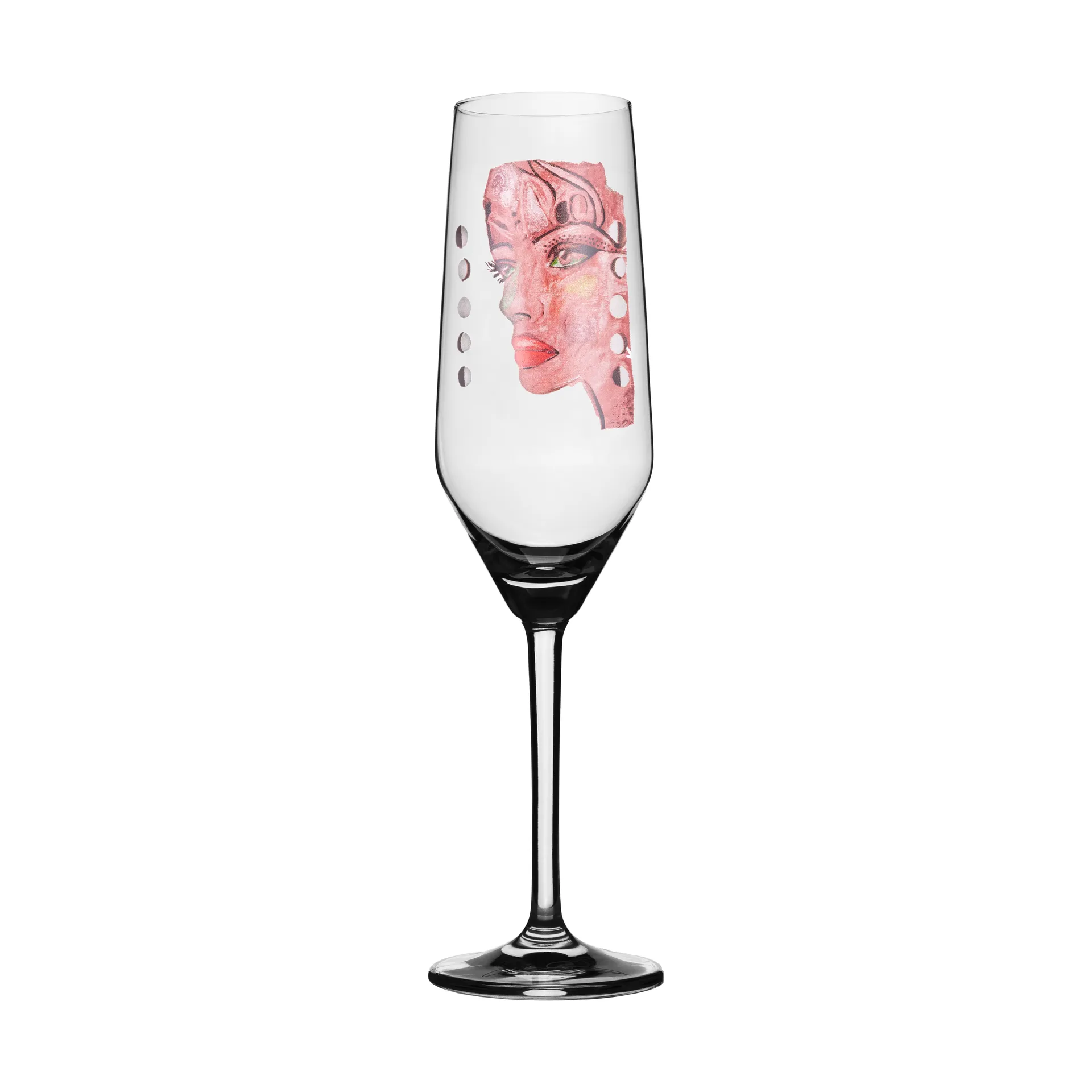 Moonlight Queen champagne glas 30 cl, Pink Carolina Gynning
