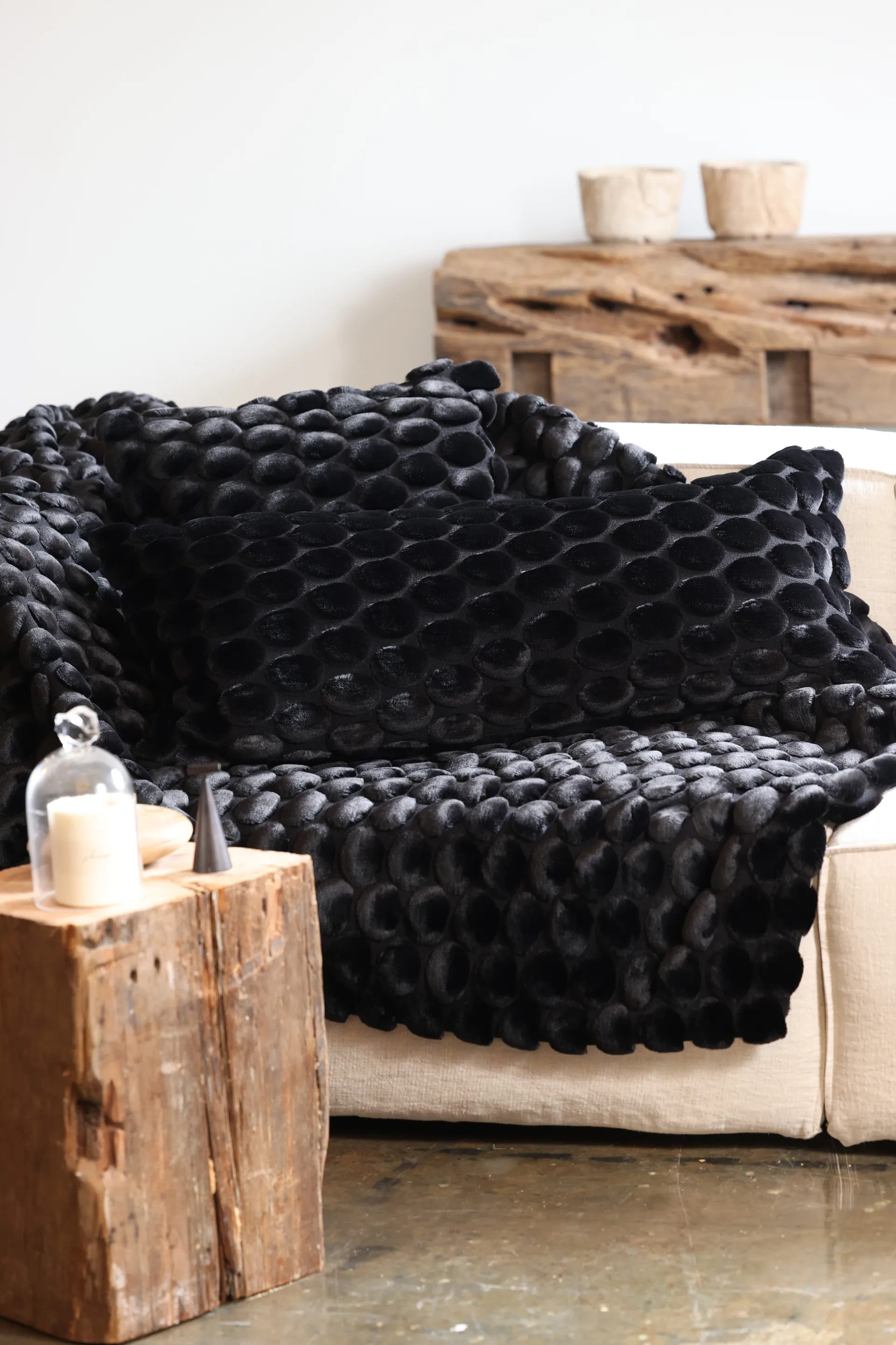 Egg Collection filt 170x130 cm, Sort Ceannis