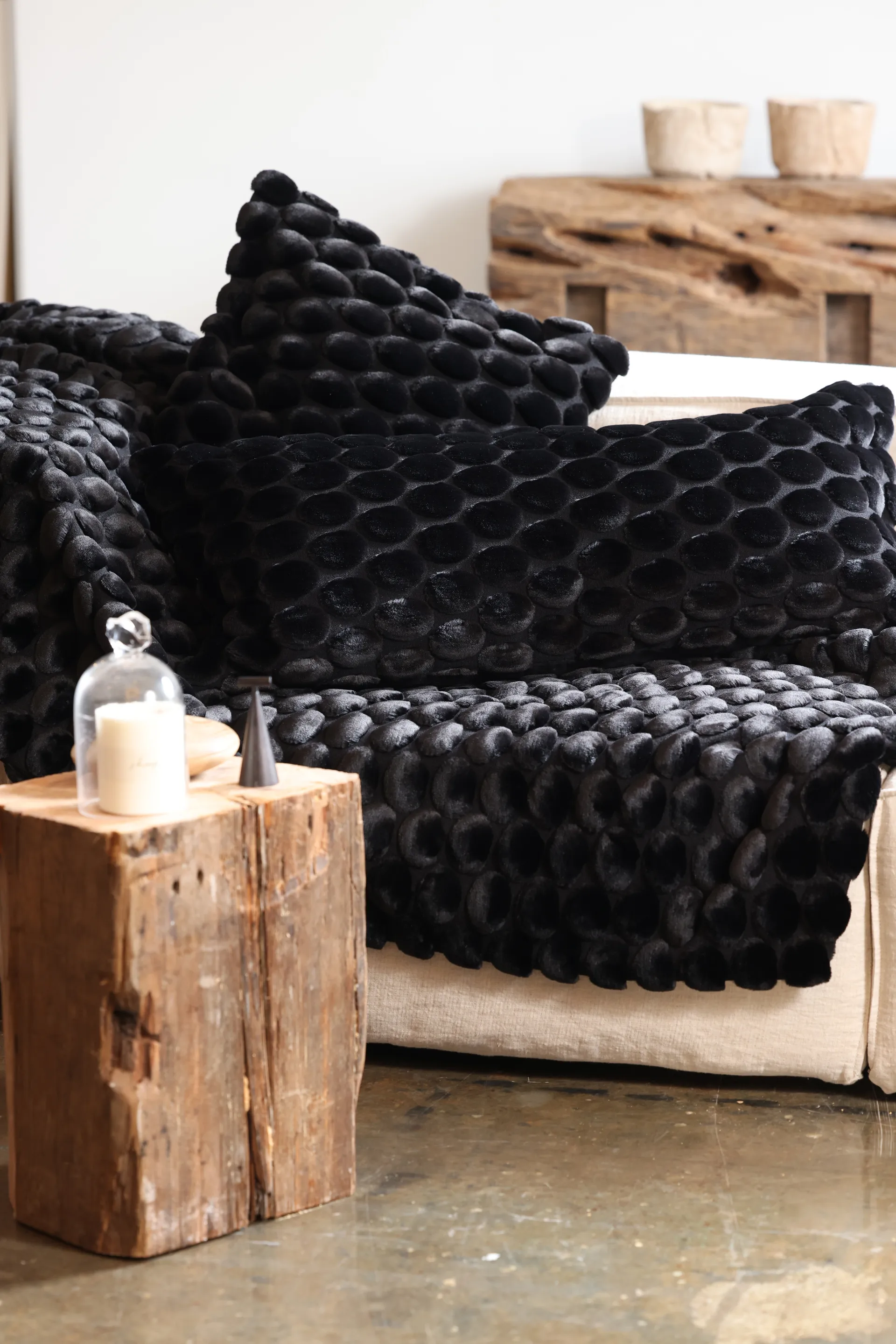 Egg Collection filt 170x130 cm, Sort Ceannis