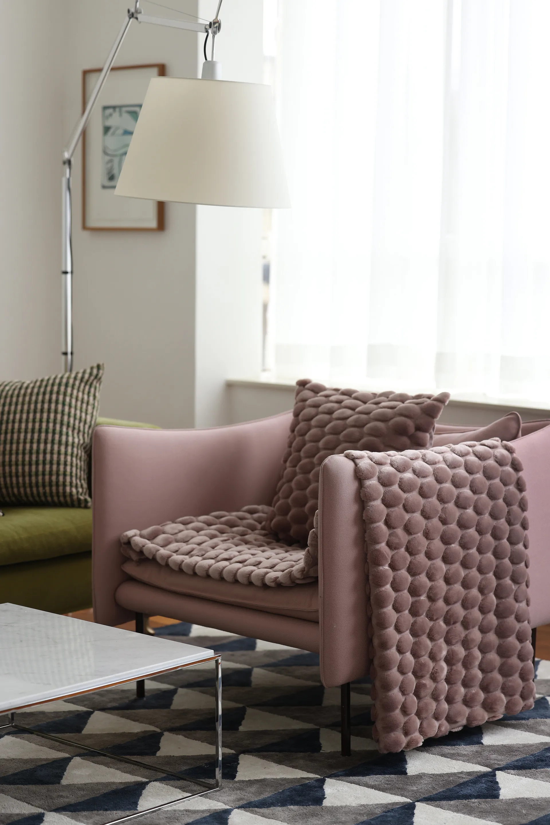 Egg Collection pudebetræk 50x50 cm, Lyserød Ceannis