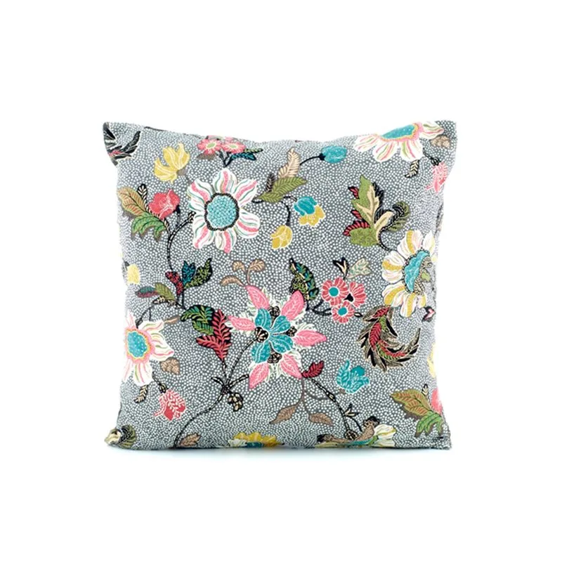 Flower pudebetræk 50x50 cm, Grå Ceannis