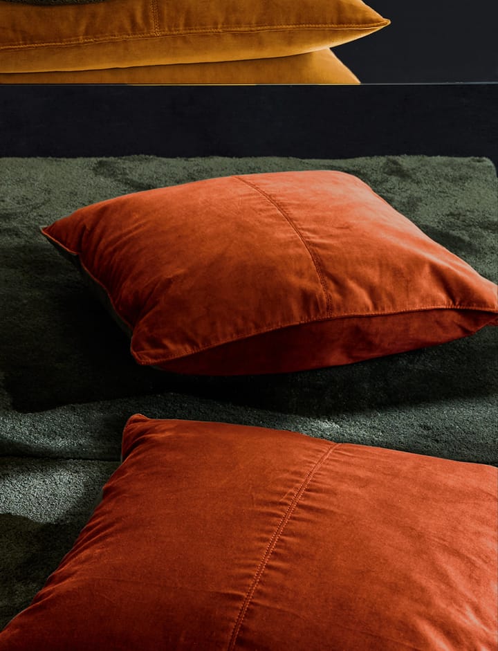 Velvet Collection pudebetræk 50x50 cm, Cognac Ceannis