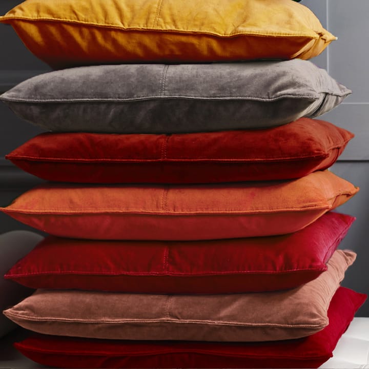 Velvet Collection pudebetræk 50x50 cm, Cognac Ceannis