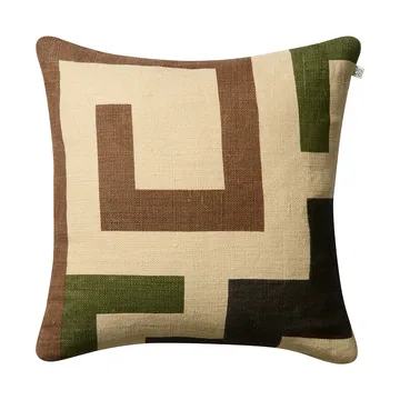 Aman pudebetræk 50x50 cm - Taupe-cactus green-brown - Chhatwal & Jonsson