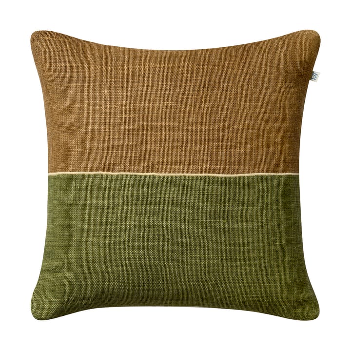 Amol pudebetræk 50x50 cm - Taupe-cactus green - Chhatwal & Jonsson