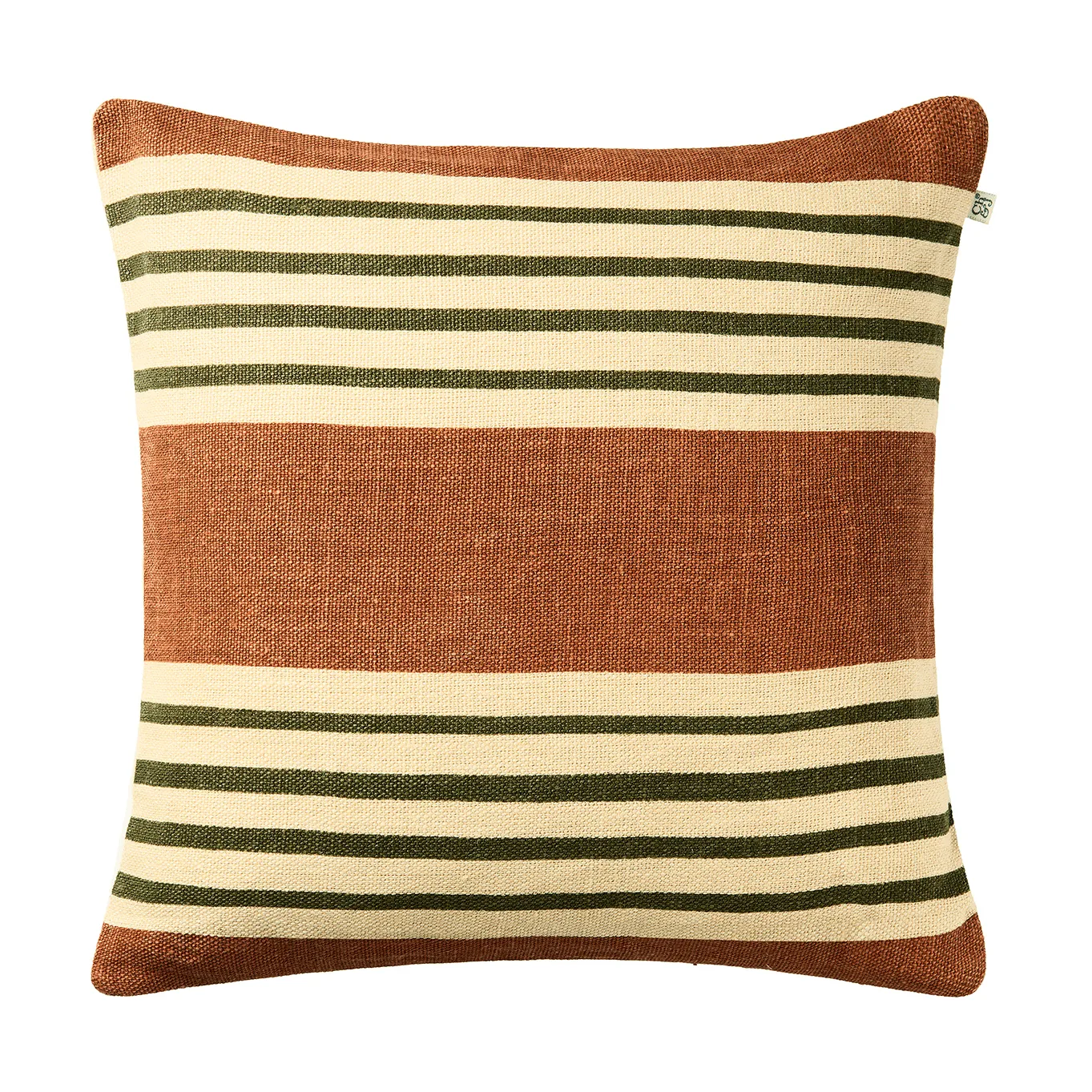 Aria pudebetræk, Apricot orange-cactus green, 50x50 cm Chhatwal & Jonsson