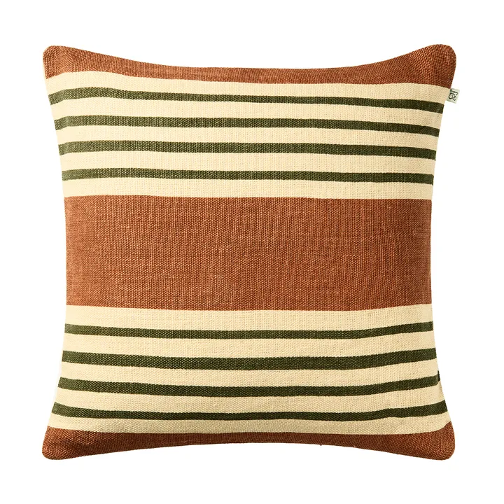 Aria pudebetræk - Apricot orange-cactus green, 50x50 cm - Chhatwal & Jonsson