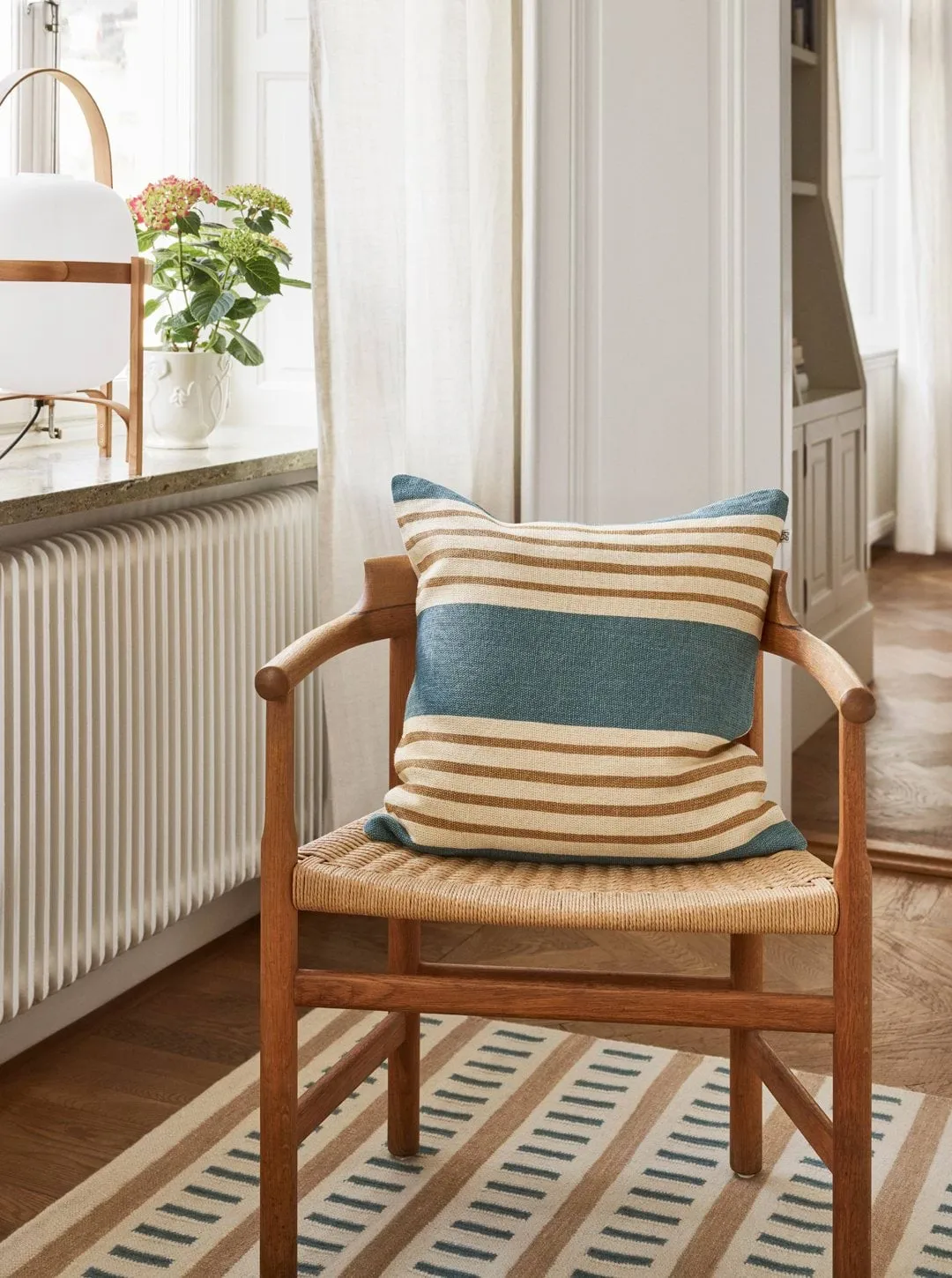Aria pudebetræk, Heaven blue-khaki, 50x50 cm Chhatwal & Jonsson