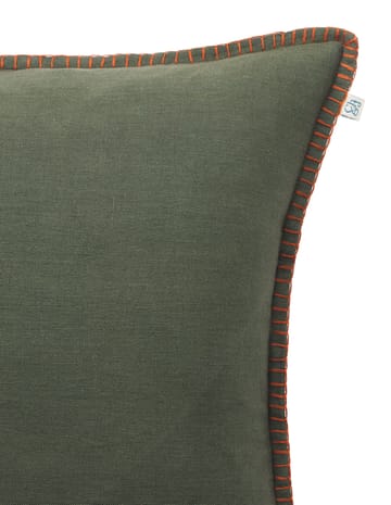 Arun pudebetræk 50x50 cm - Forest green/Terracotta - Chhatwal & Jonsson