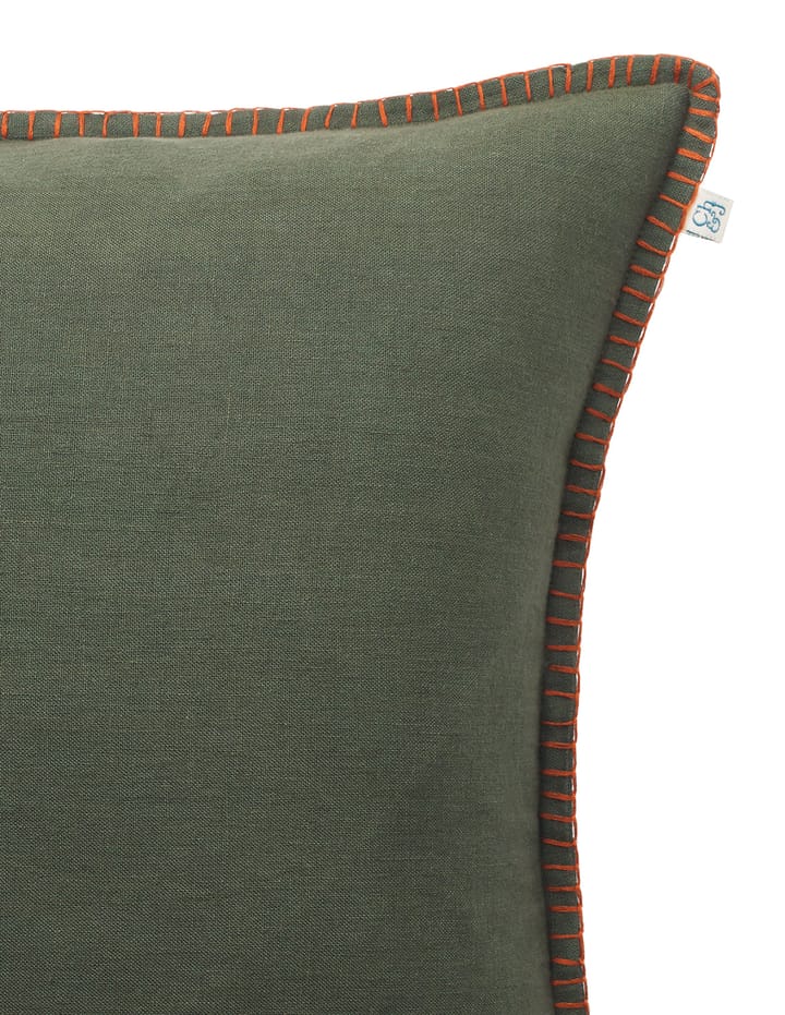 Arun pudebetræk 50x50 cm, Forest green/Terracotta Chhatwal & Jonsson