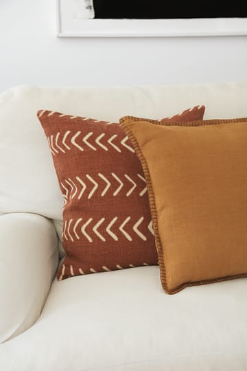 Arun pudebetræk 50x50 cm - Masala yellow/Taupe - Chhatwal & Jonsson