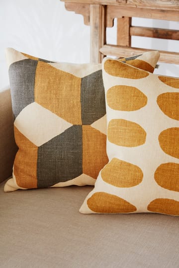 Asim pudebetræk 50x50 cm - Light beige/Spicy yellow - Chhatwal & Jonsson